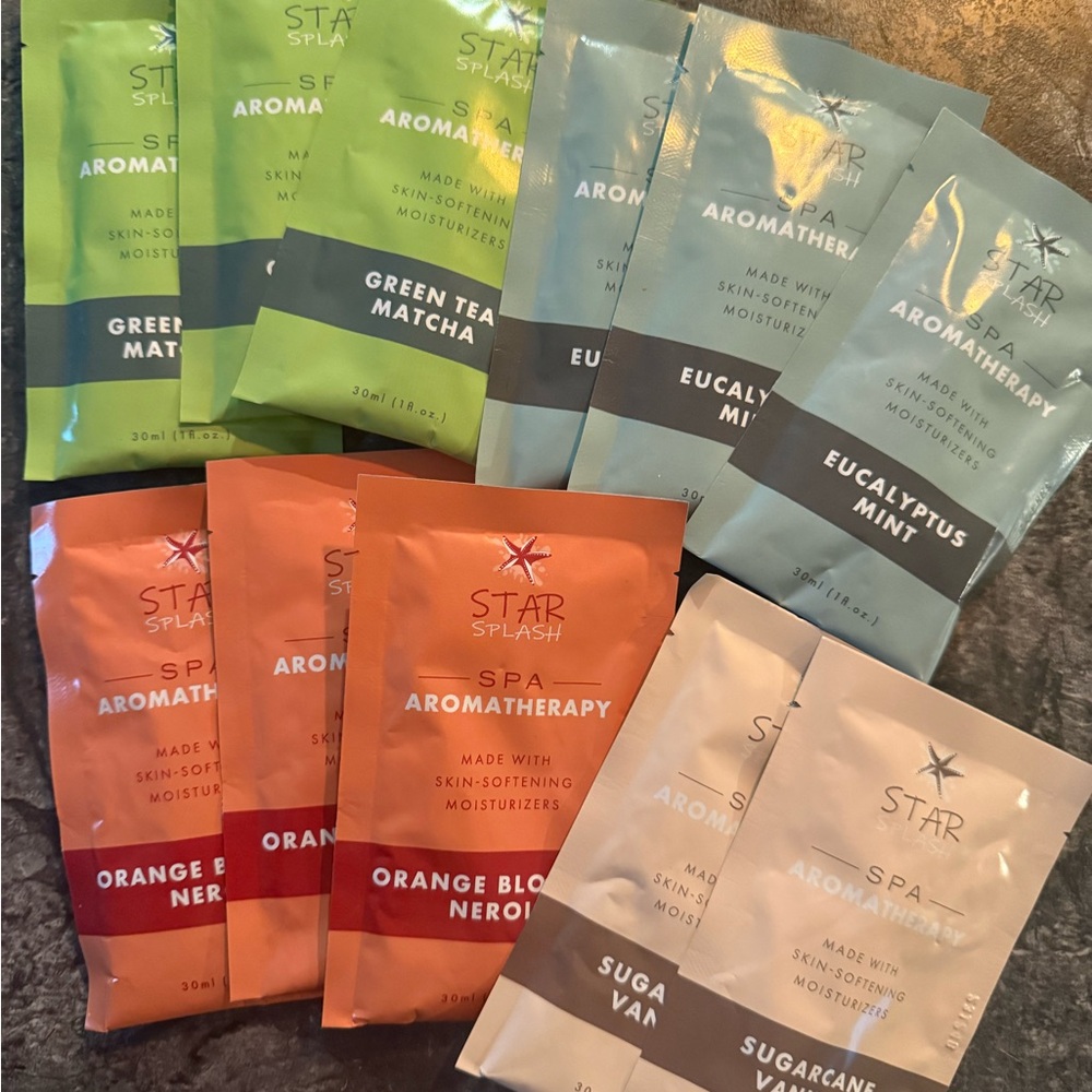 Splash Aromatherapy Bath Soak Set - Green, Blue, Orange